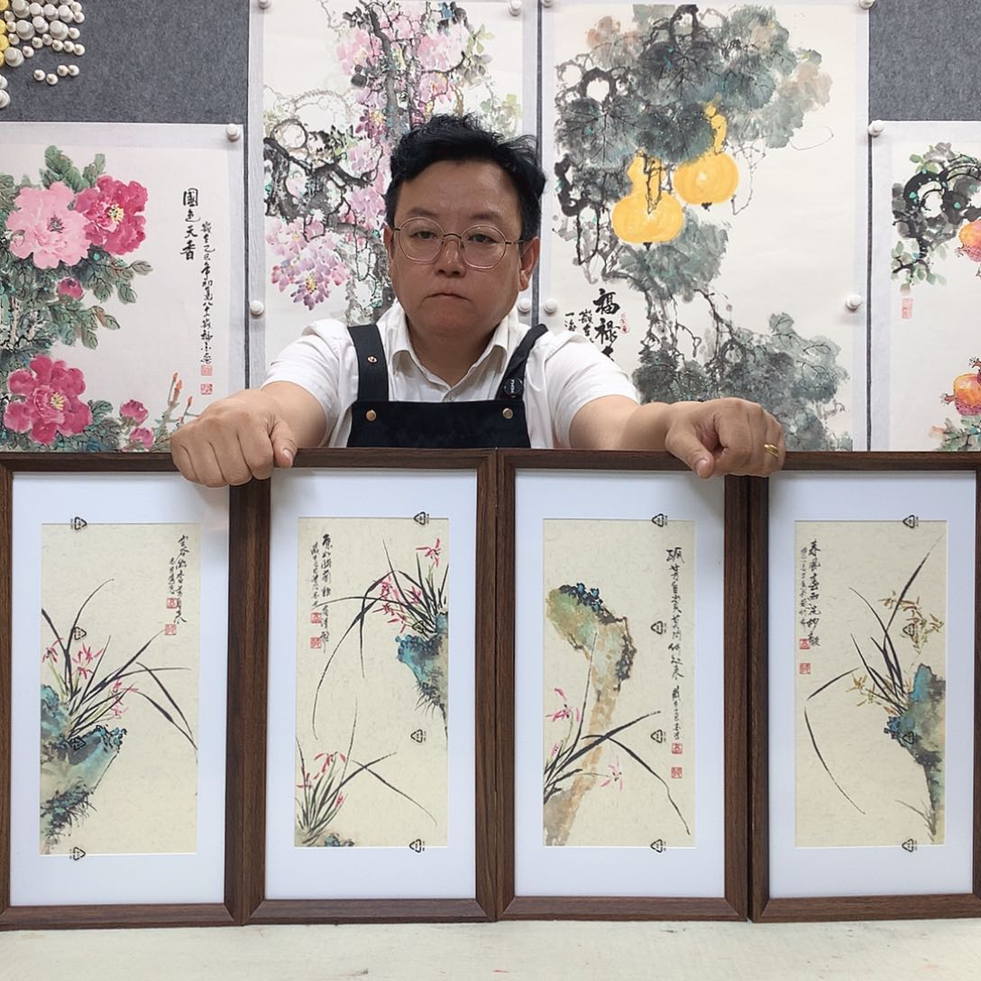 纸本手绘国画作品定制