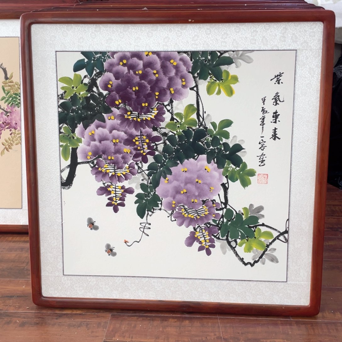 国画带框尺寸63*63厘米