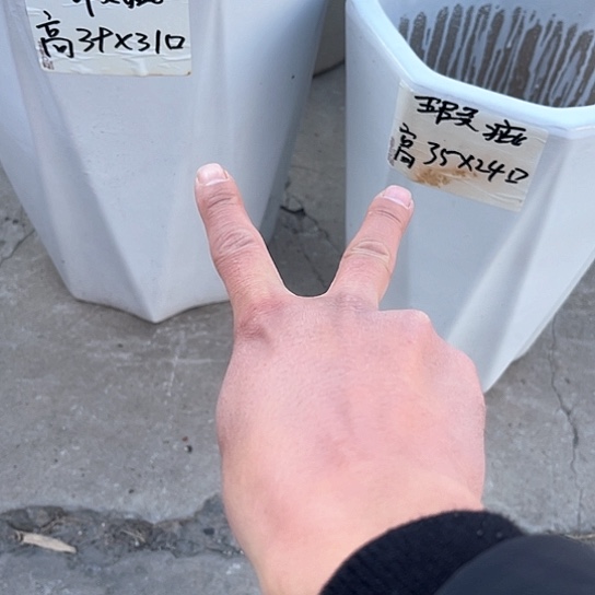 红陶陶瓷花盆默认瑕疵