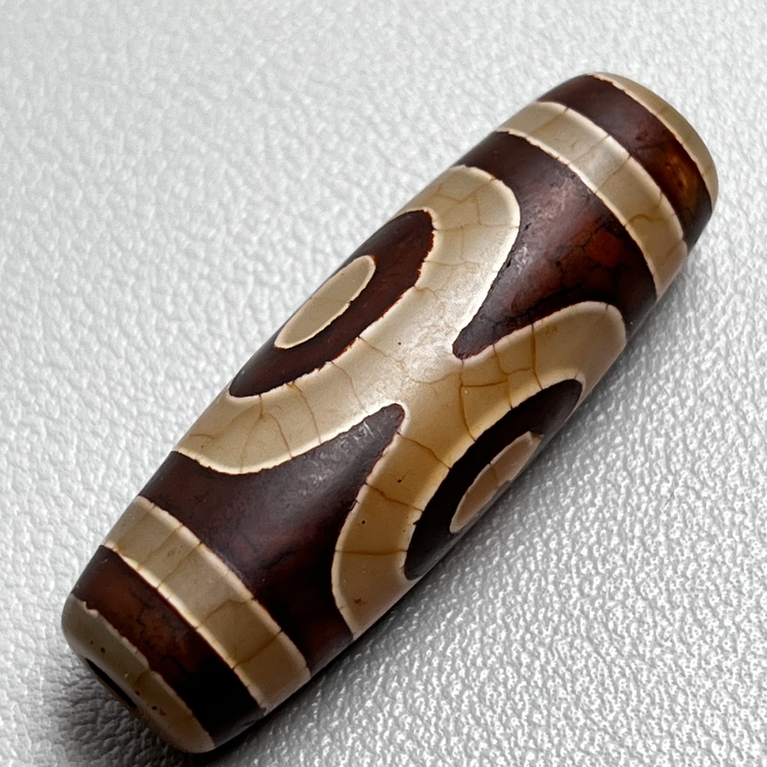 迦镜珠宝精致藏式天然西藏三眼天珠时尚百搭男女款民族风配饰挂件