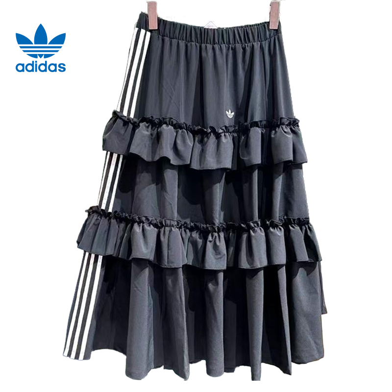 adidas/阿迪达斯三叶女子运动休闲半身裙裙子KQ6505