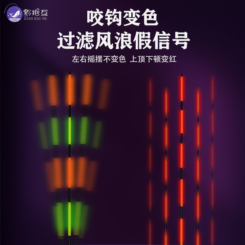 黔抱互硬尾行程加长夜光7目漂尾