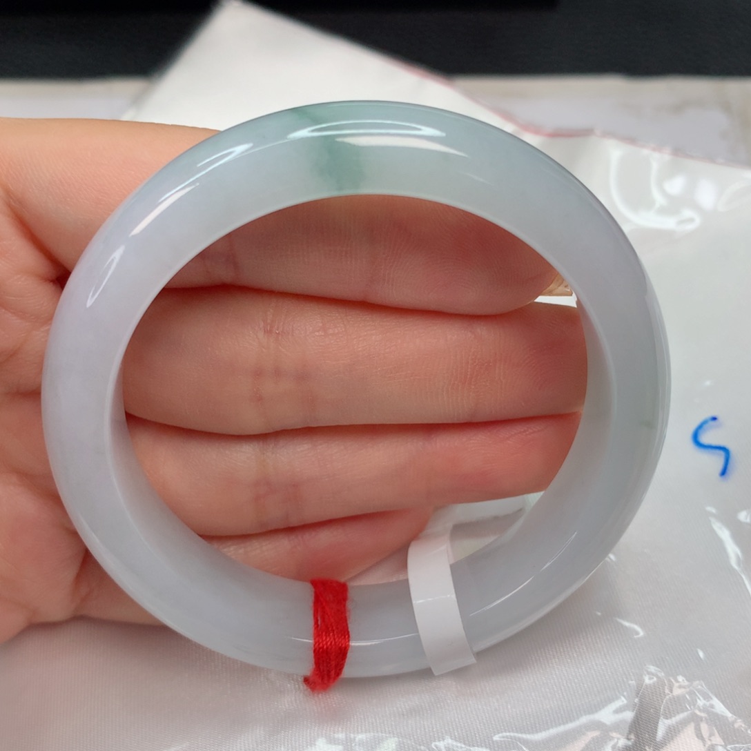 翡翠手镯未镶嵌52-53 飘花