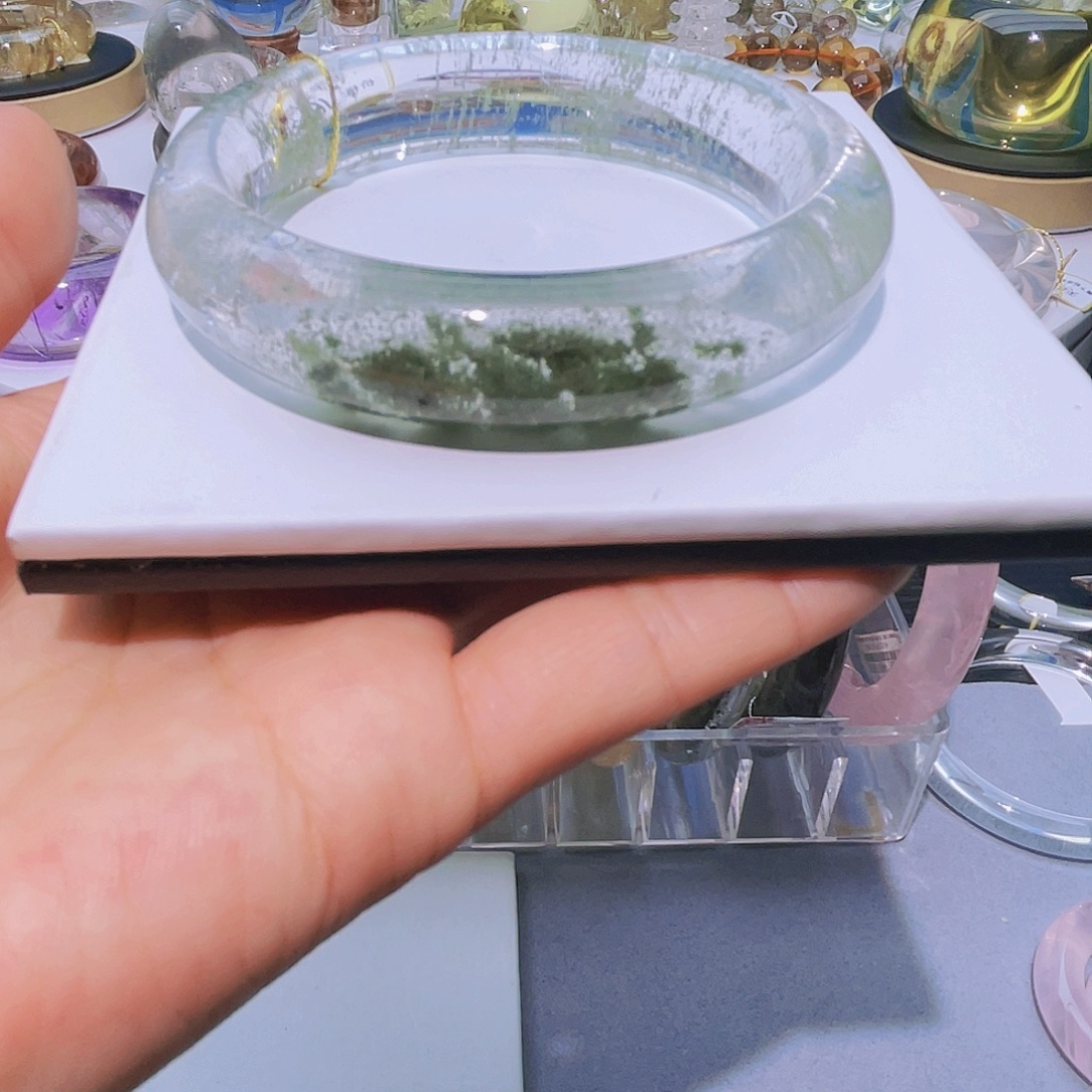 手镯水晶未镶嵌天然翠幽灵