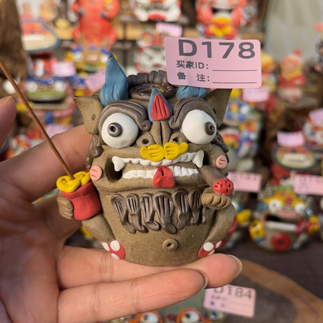 泥塑纯手工茶宠摆件