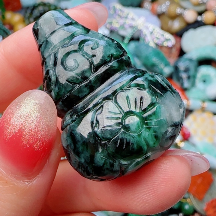 翡翠颈饰未镶嵌 天然A货25