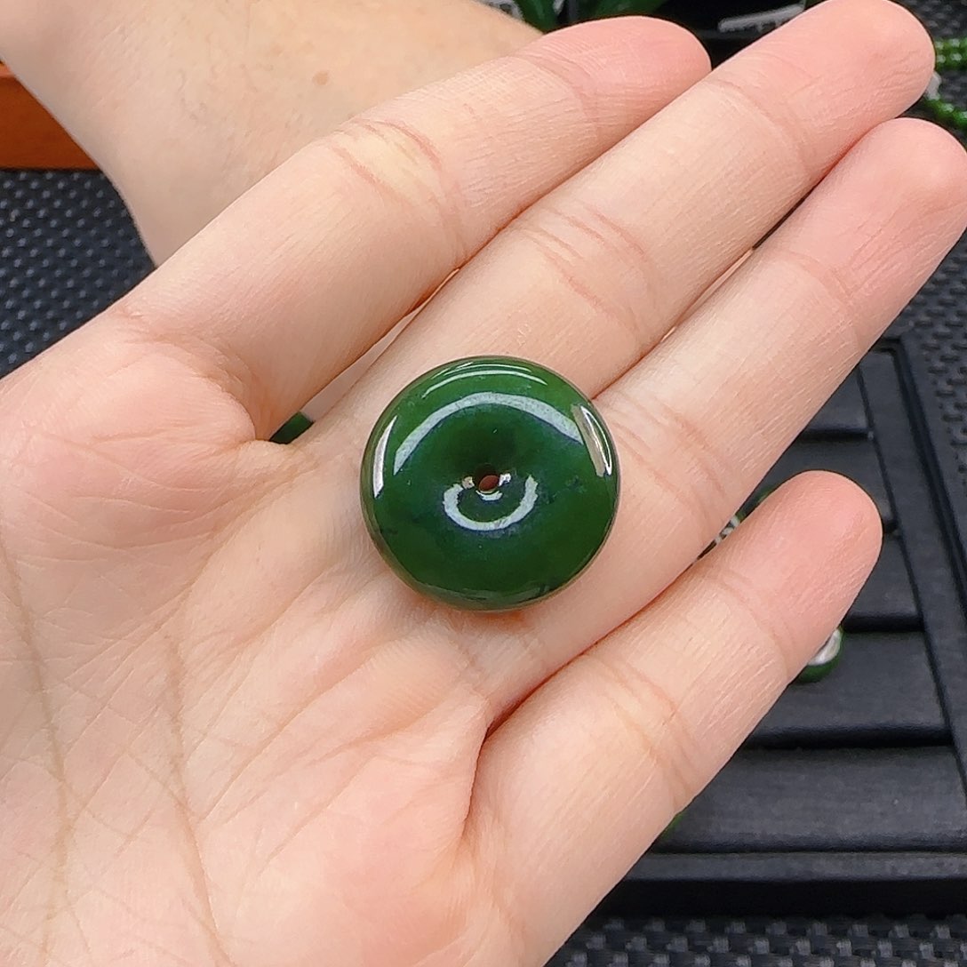 颈饰未镶嵌和田玉平安扣卡20