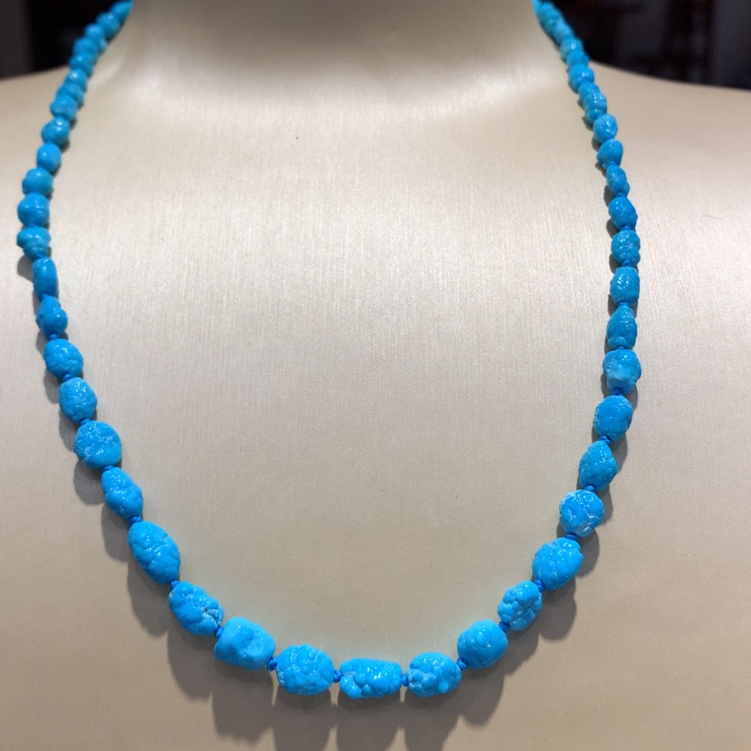 未镶嵌绿松石锁骨项链