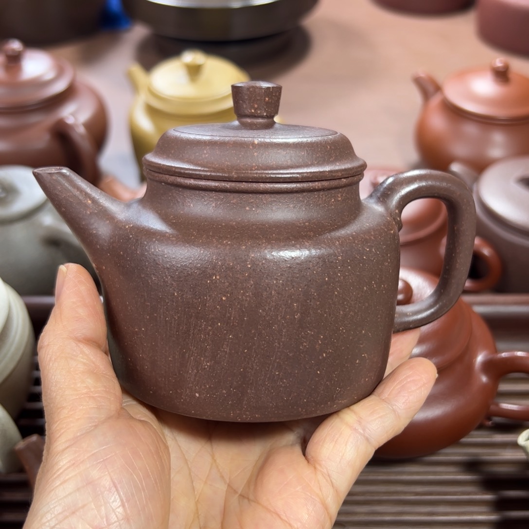 紫泥茶壶紫泥 剑流德钟 230cc