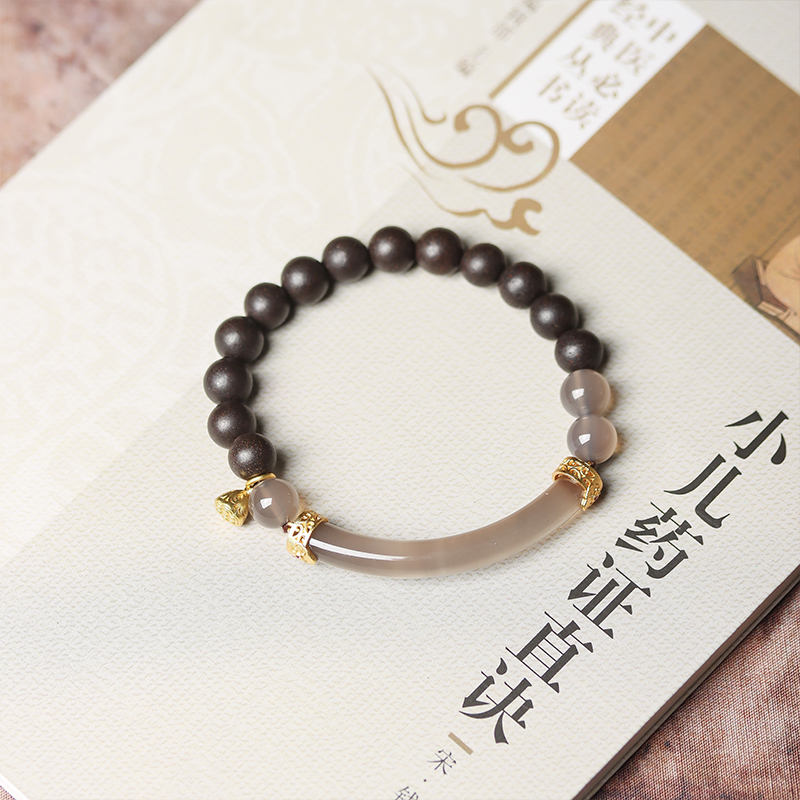 【芳华】半城烟雨非遗古法合香珠手串时尚简约女款单圈中药手串手工