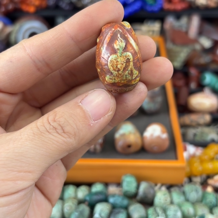 平***海玛瑙/玉髓未镶嵌颈饰