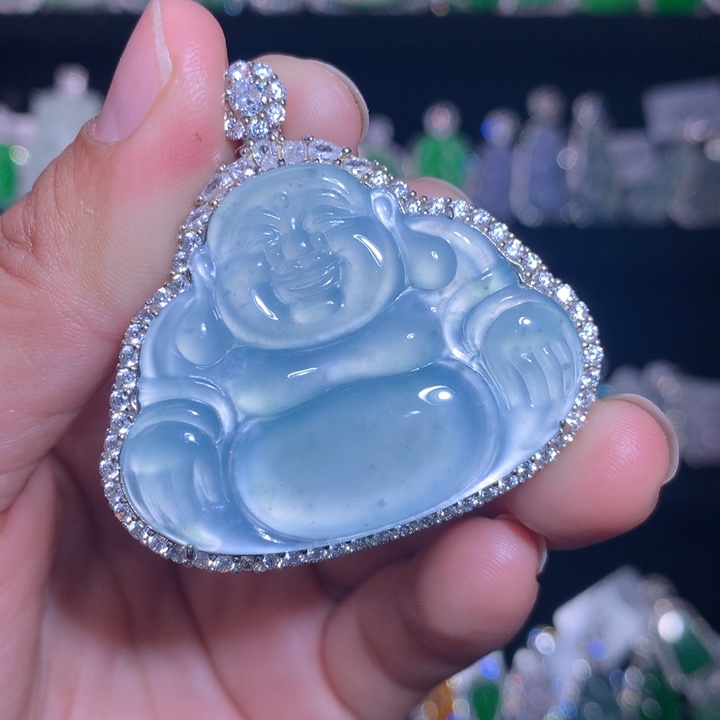 【闪购商品】颈饰银S925镶嵌翡翠天然翡翠