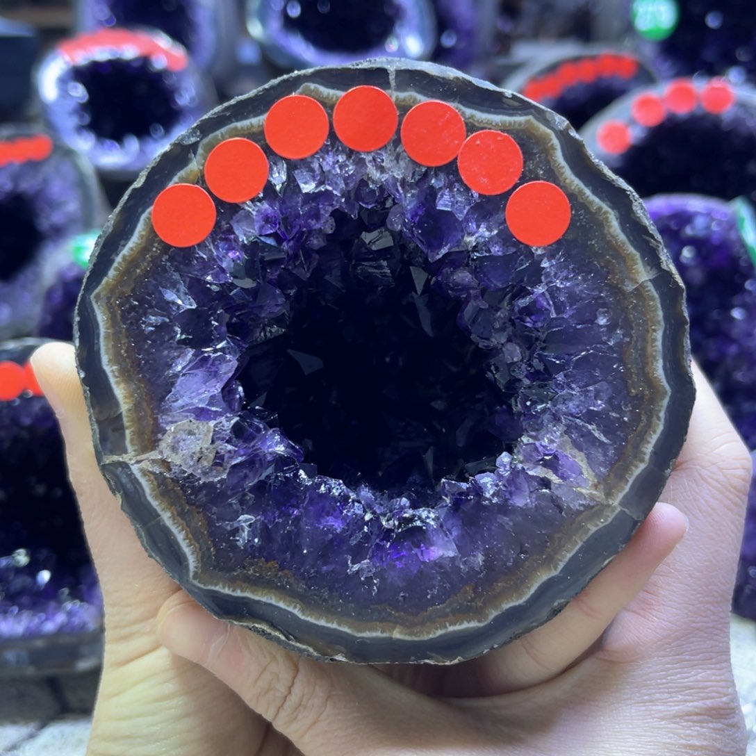 紫晶摆件未镶嵌紫水晶