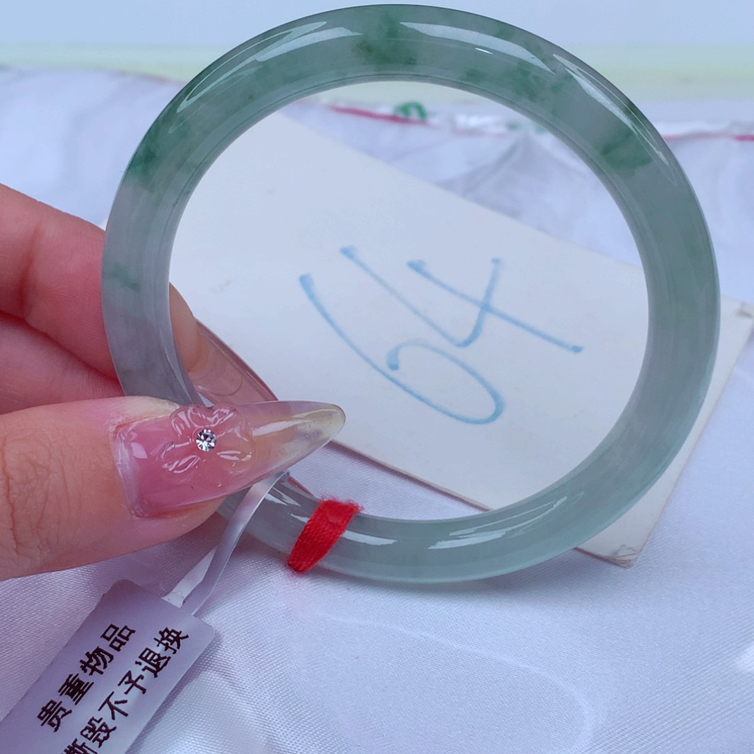 翡翠手镯未镶嵌天然缅甸翡翠A货手镯