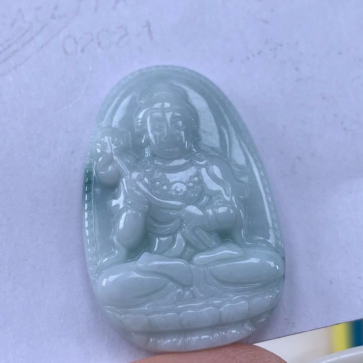 颈饰未镶嵌翡翠大势至菩萨吊坠