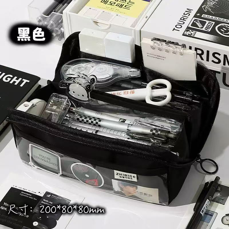 超大容量可拆卸痛包笔袋简约高颜值男女通用文具盒