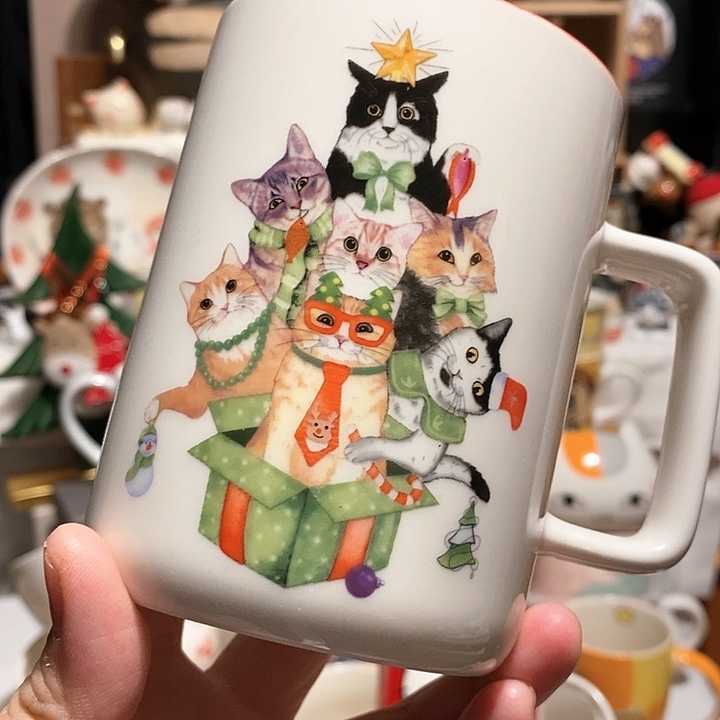 圣诞猫咪马克杯……………