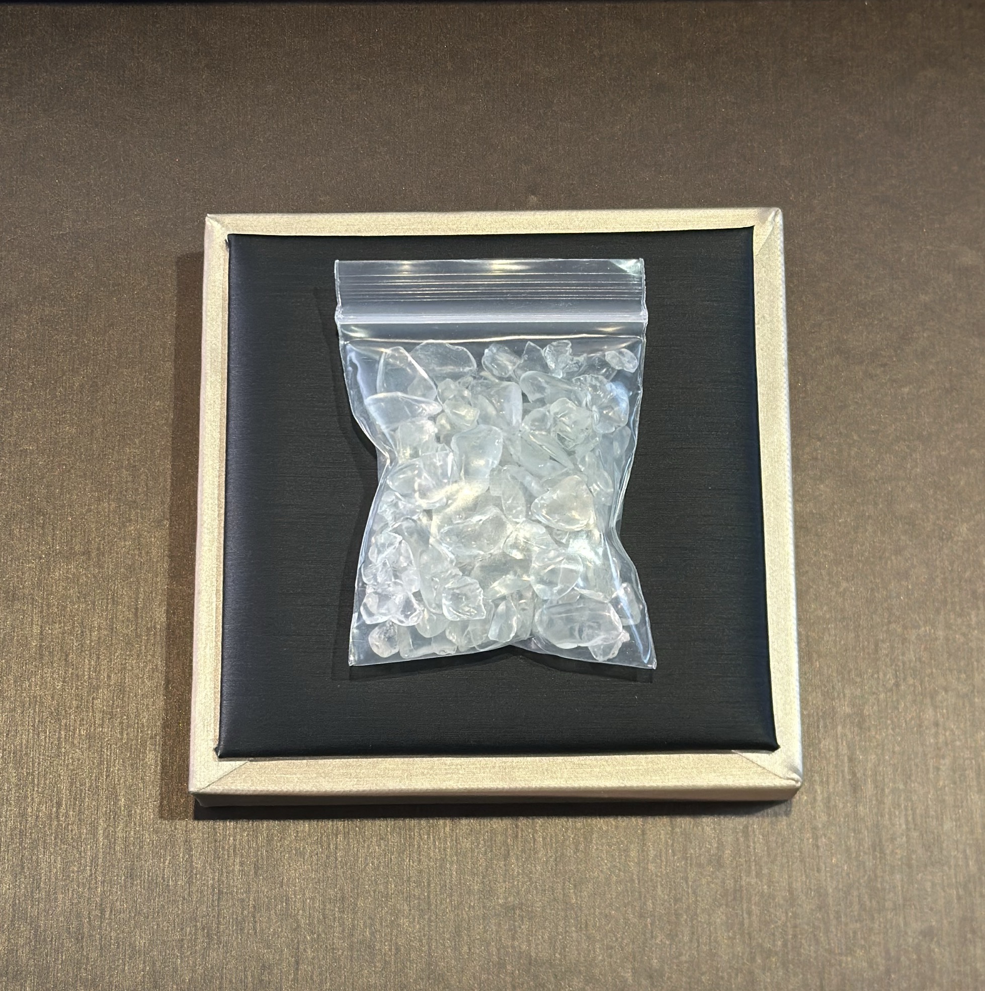 消磁石天然饱满净化石白水晶净体