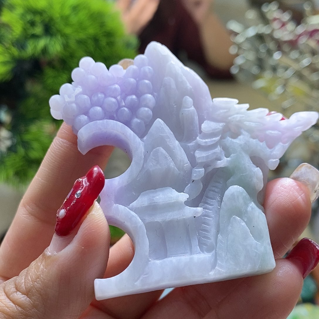 【闪购商品】翡翠颈饰未镶嵌山水