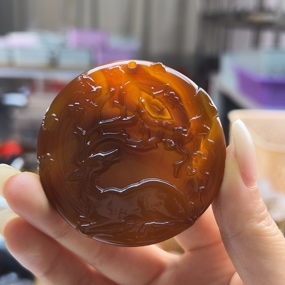 玛瑙/玉髓未镶嵌吊坠(不含链)