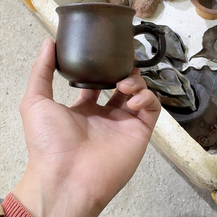 紫砂茶壶坭兴陶柴烧