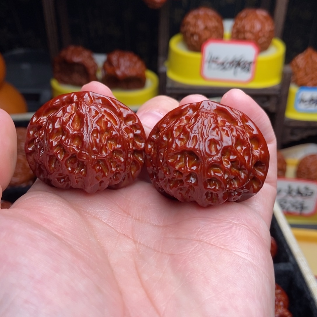 吊坠文玩核桃40宫灯