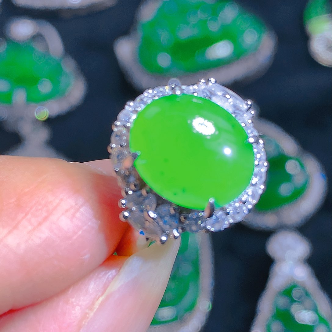 翡翠颈饰银S925镶嵌56986999880