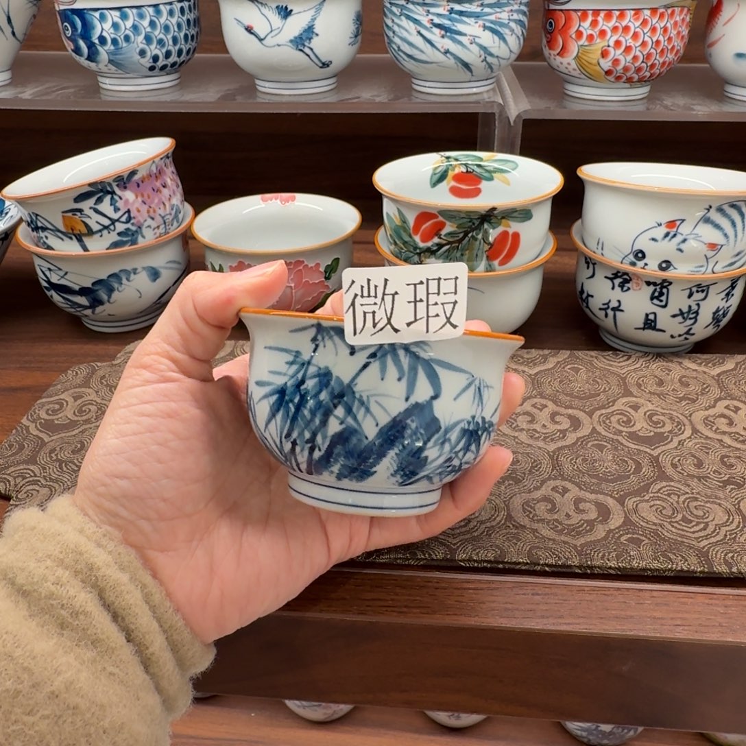 釉下彩纯手绘微瑕