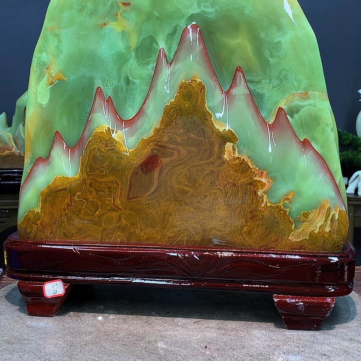石材江山如画摆件