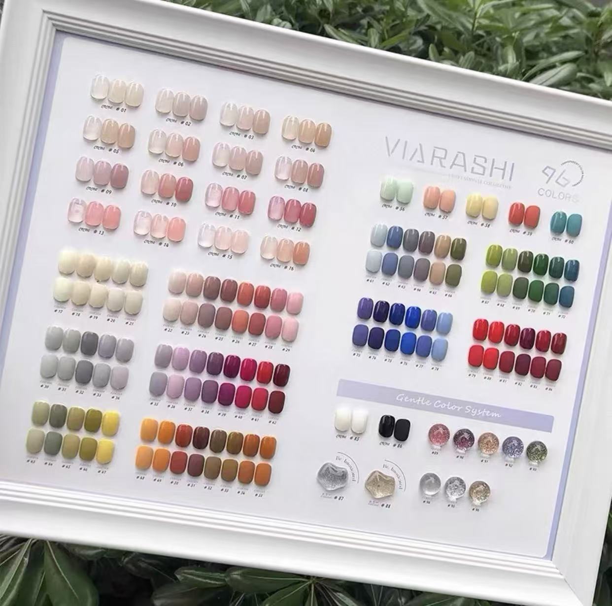  希妹 美甲 96色春日樱木（涂好色板 一瓶一备甲油胶）