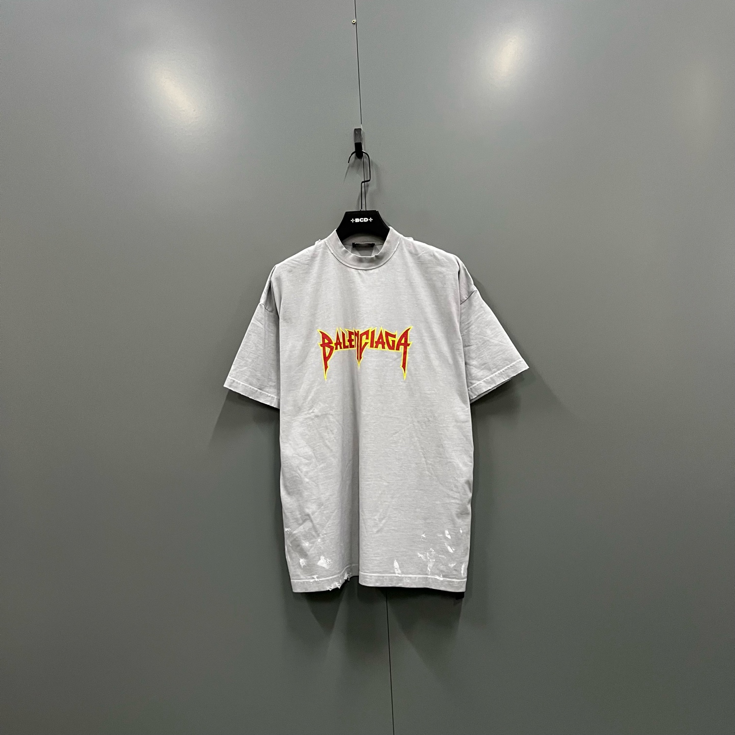 99新 Balenciaga/巴黎世家 h812 009500  闪电字母图案短袖 1码