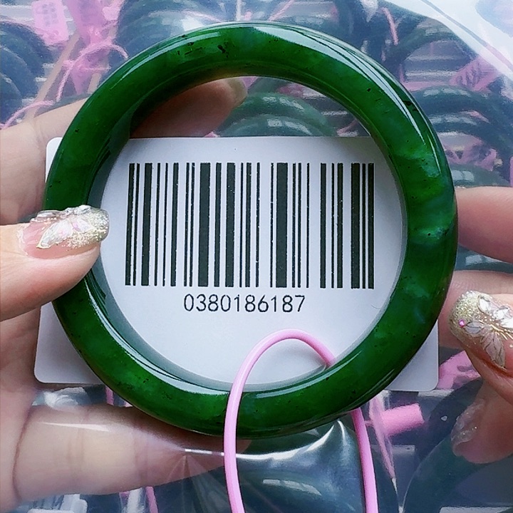 和田玉（碧玉）手镯未镶嵌60