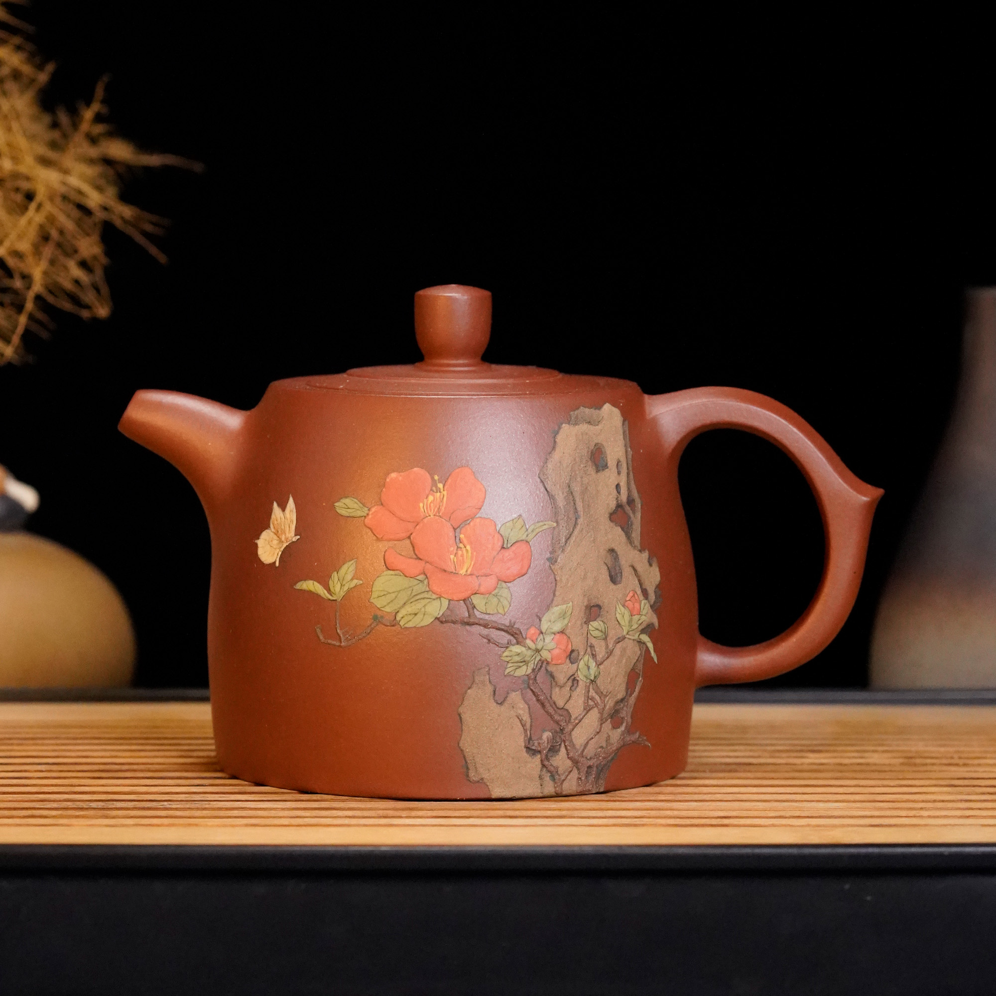 FJZ-004 范建中 宜兴手工紫砂    井栏国工     沈倩刻