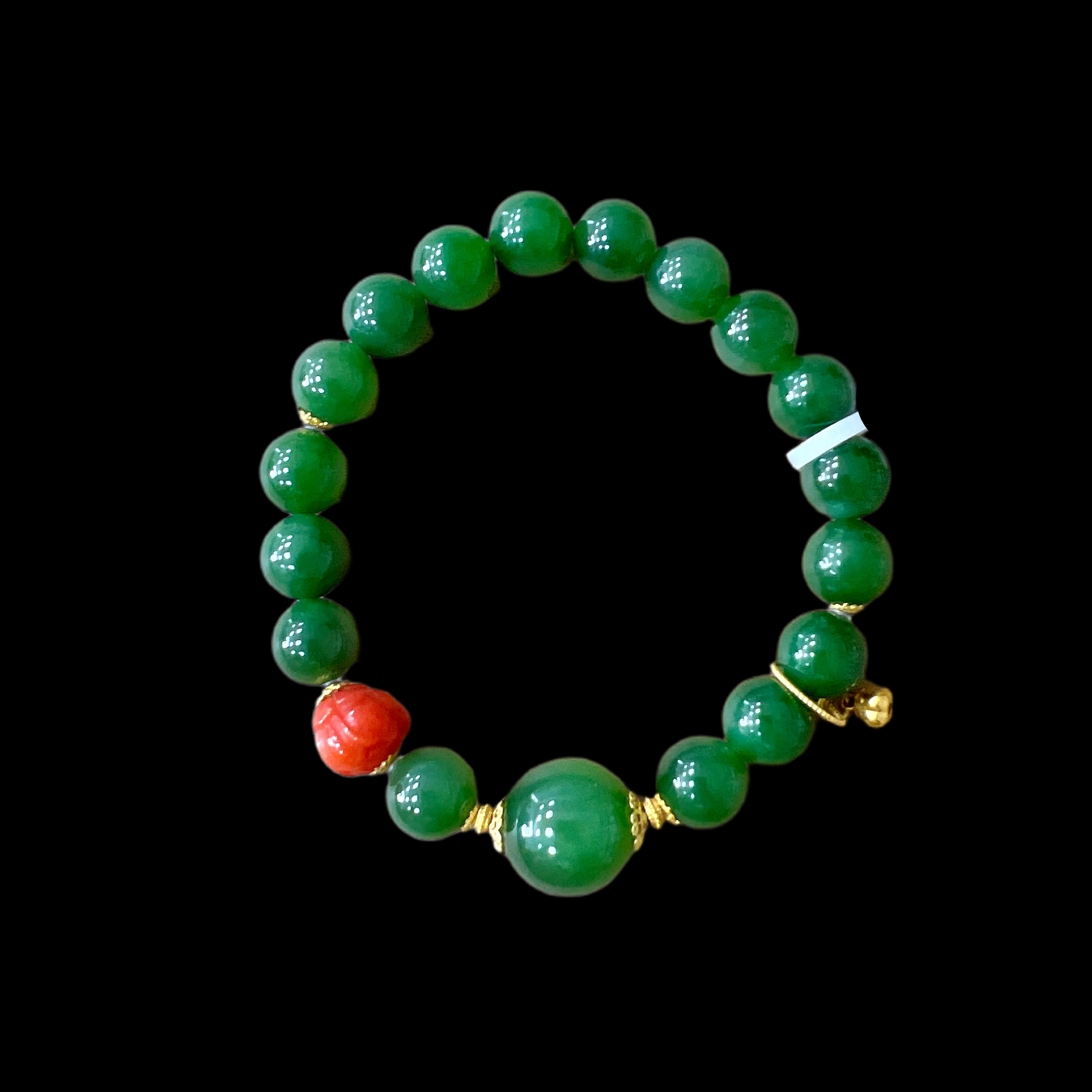 6171-碧玉手串18K孤品