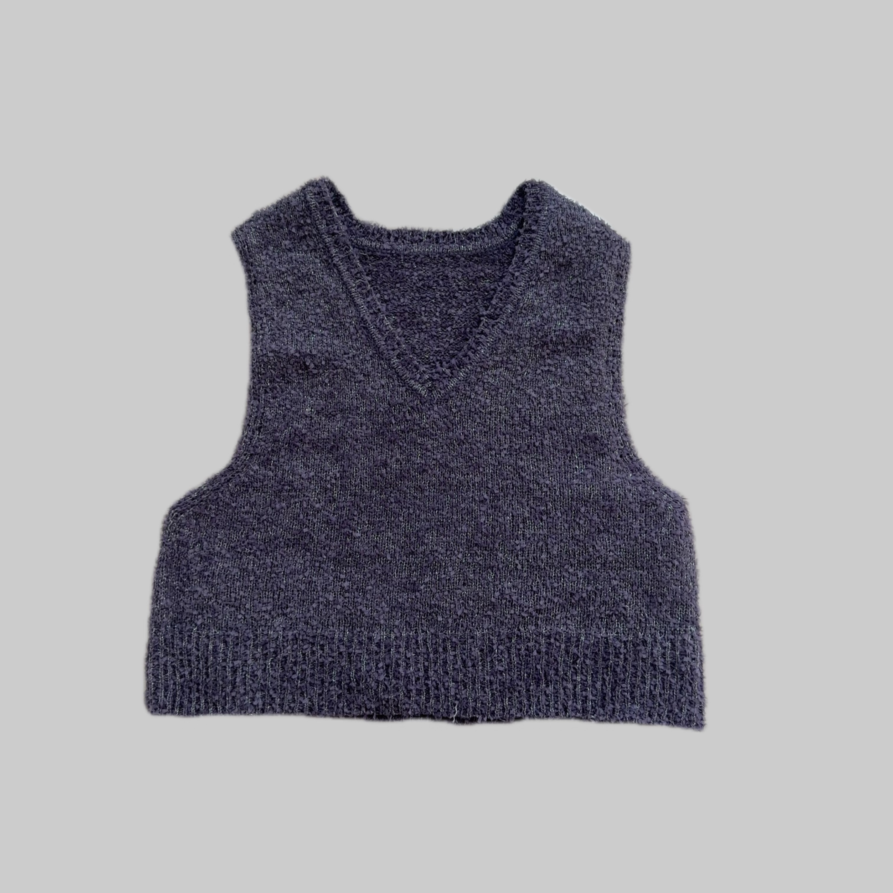 Z-17 粗线松弛感V领休闲马甲