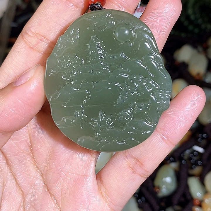 和田玉未镶嵌颈饰