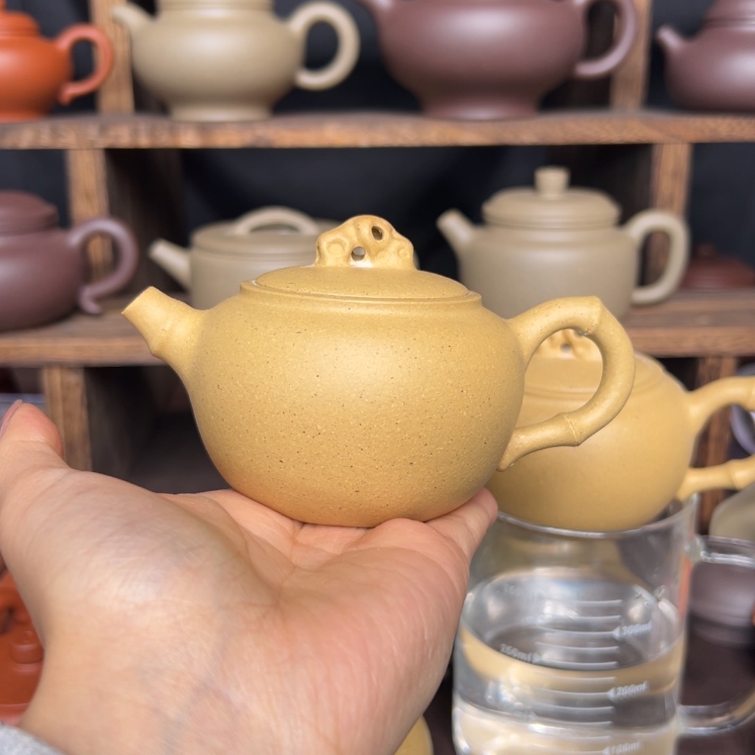 紫砂茶壶段泥竹节150毫升