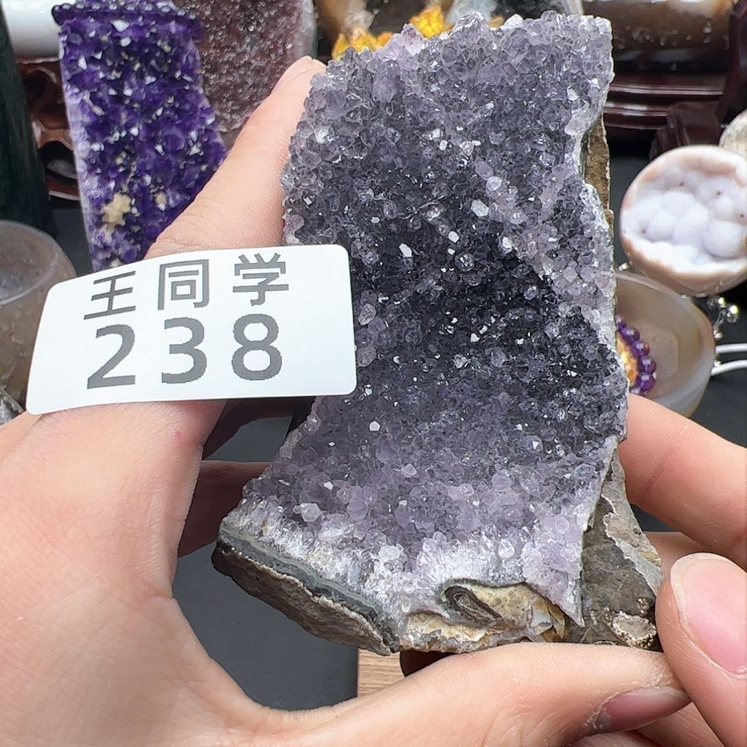 紫晶水晶摆件未镶嵌238