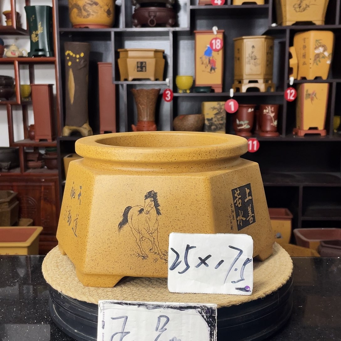 紫砂D-婉秋紫砂花盆