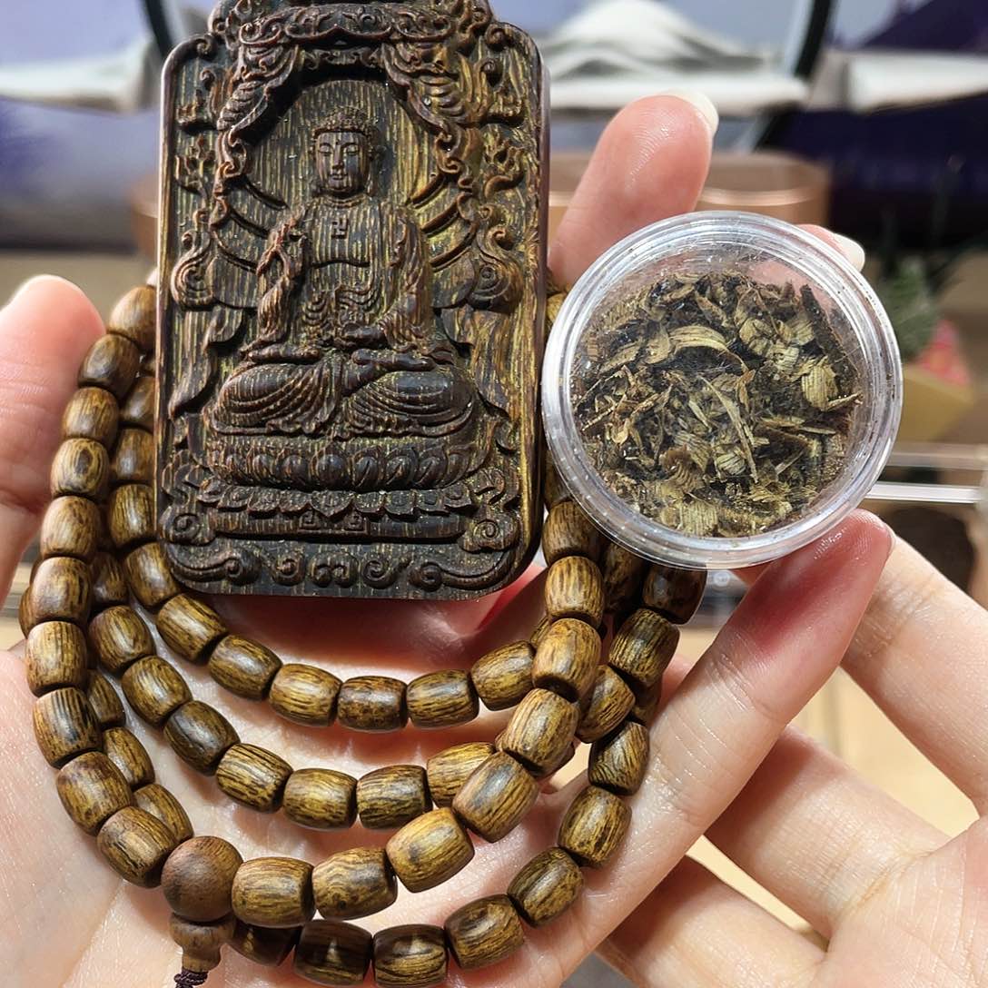 【闪购商品】沉香沉香碎屑随****军越南芽庄兰花结白奇楠