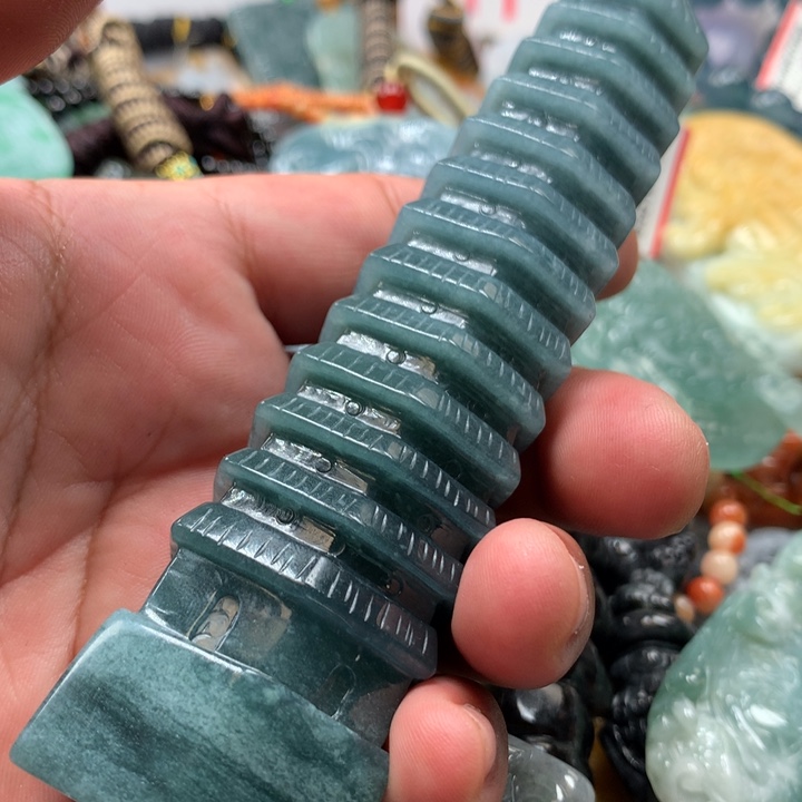 翡翠项链未镶嵌保真天然a货翡翠