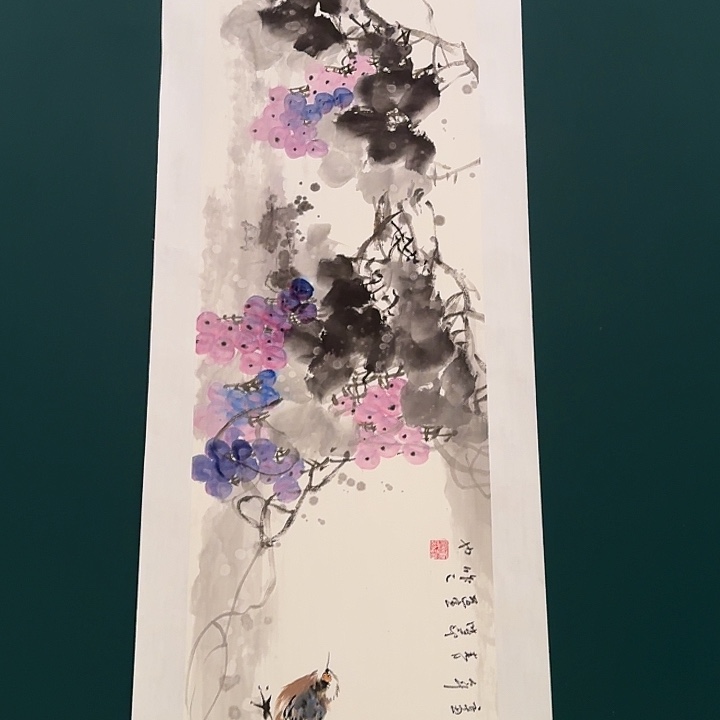 国画董老师作品画作