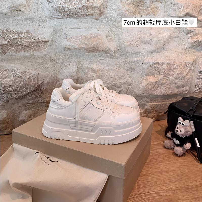 【苏茵茵同款】叫我一米七~厚底增高运动休闲鞋松糕小白鞋女板鞋秋 