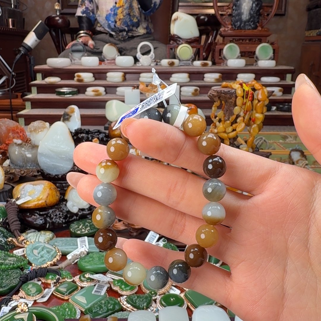 和田玉未镶嵌手链