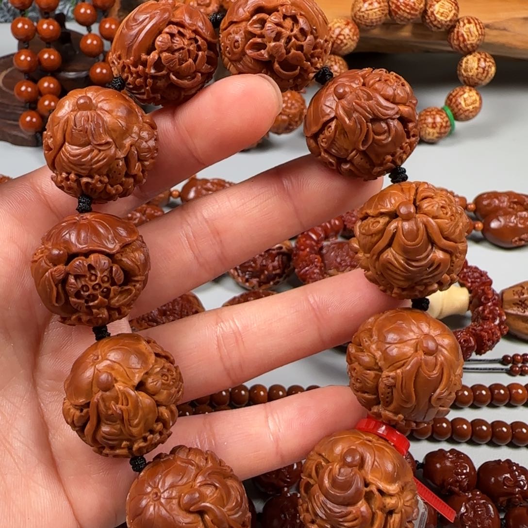 吊坠橄榄核24莲花无相