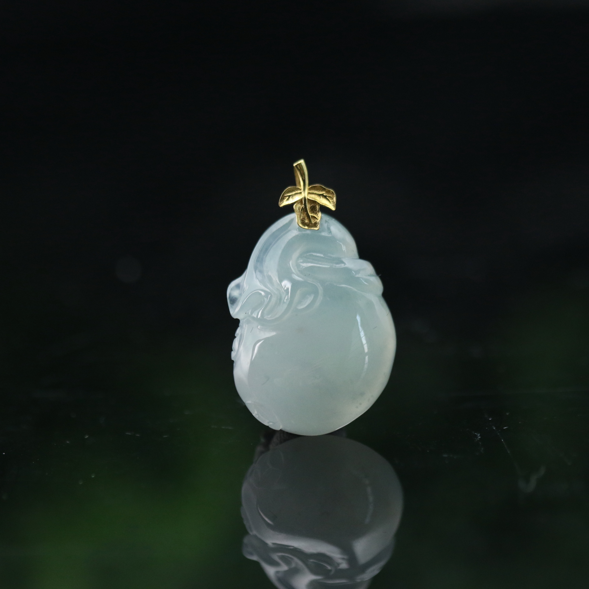 28天然缅甸翡翠A货18k吊坠/600130/上海嘉禾拍卖