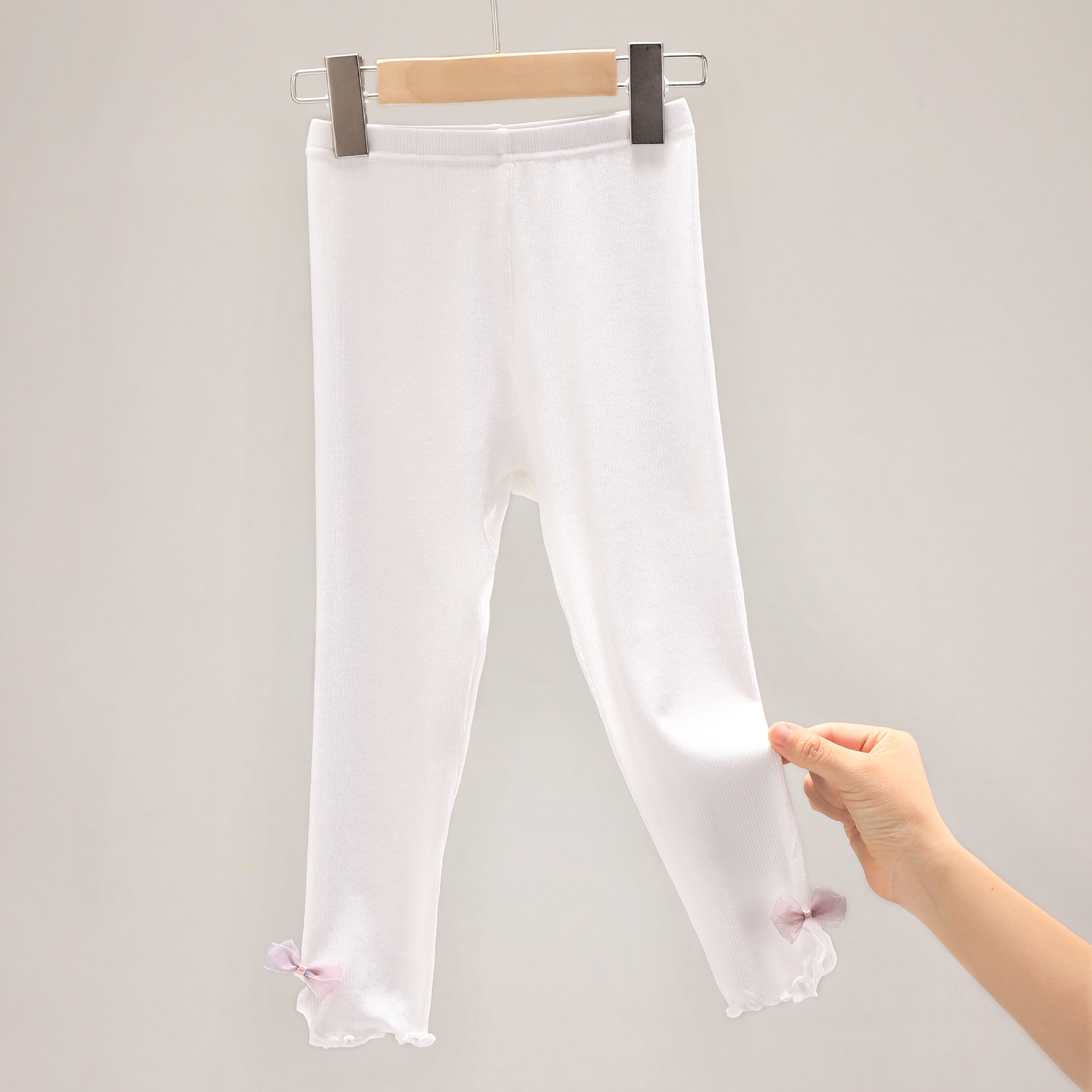 女童打底裤春夏薄款新款裤子女孩外穿洋气九分弹力儿童休闲裤1114