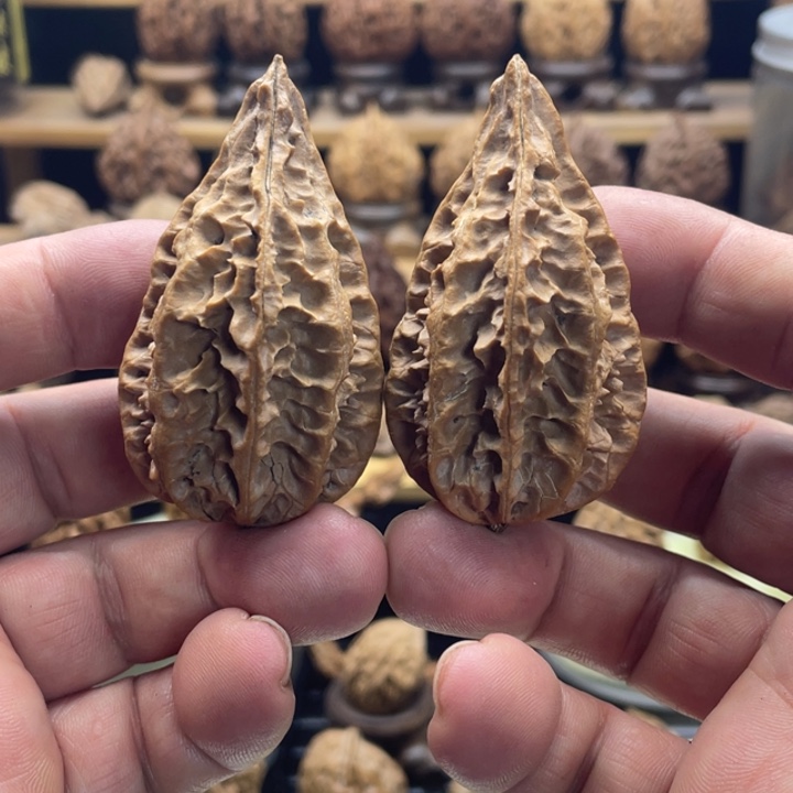 文玩核桃吊坠鱼骨纹23