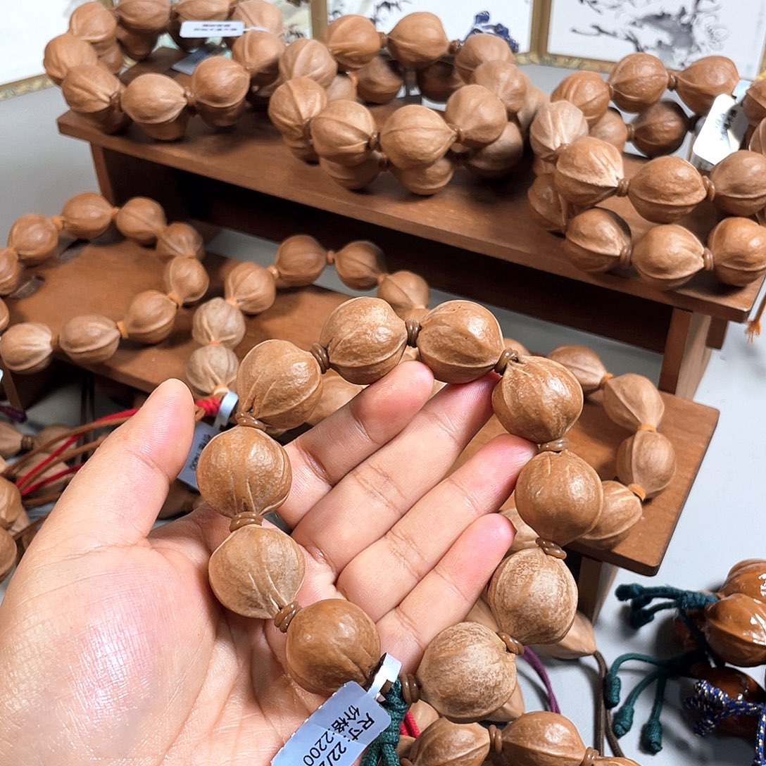 t***r橄榄核手串/手链22.25梅林铁核