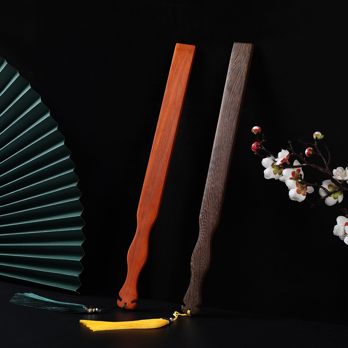 鸡翅木国学戒尺花梨木家用创意教鞭教棍国学用品实木老式家规木板
